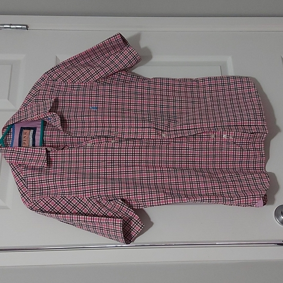 Pink Thomas Pink Jermyn Street London short sleeve buttoned shirt - Picture 1 of 7